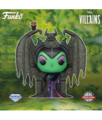 Funko Pop 784 Malefica en Trono - Disney - Special Edition Diamont Collection - 6" 15cm