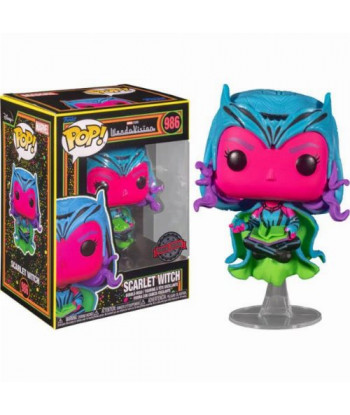 Funko Pop 986 Scarlet Witch Black Light - Wanda Vision - Marvel