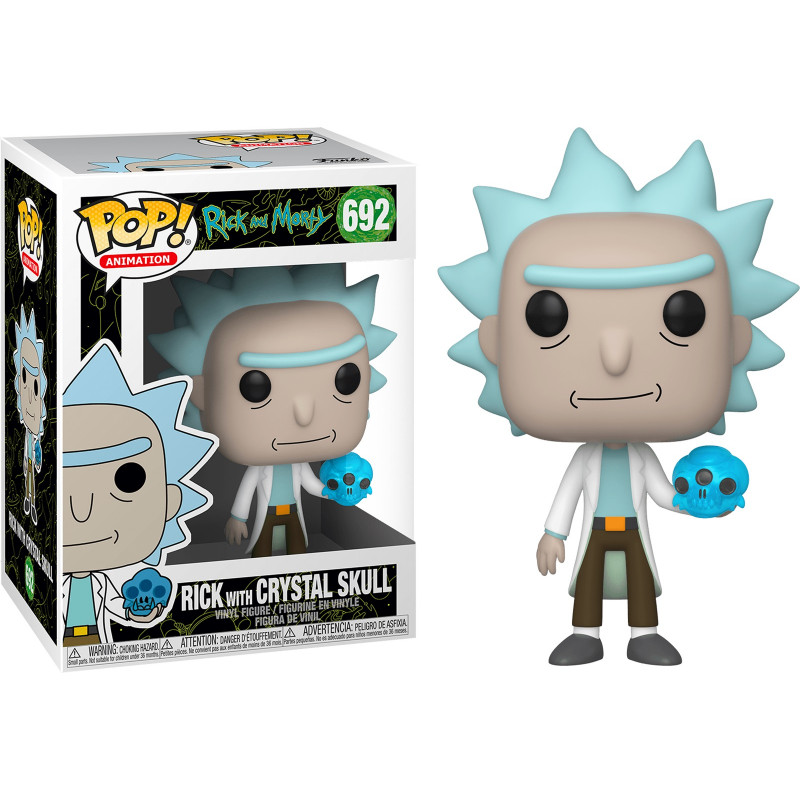 Funko Pop 692 Rick With Crystal Skull - Rick And Morty - Serie