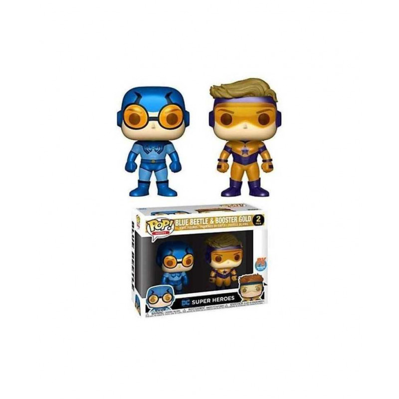 Funko Pop 2 Pack Blue Beetle & Booster Gold - Dc
