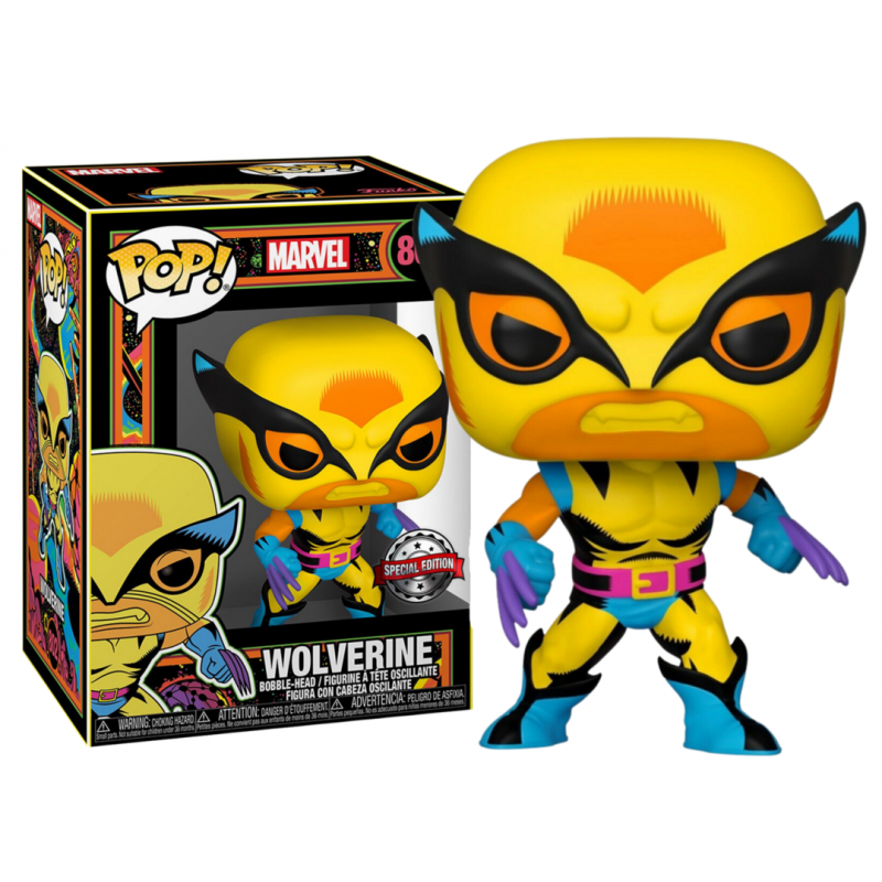 Beca Ver a través de Implacable Funko Pop 802 Wolverine Blacklight - Special Edition