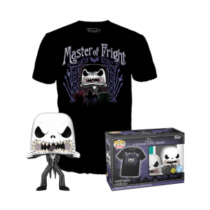 Funko Pop 808 y Camiseta Jack Skellington TALLA S - Special Edition - Glow In the Dark - Pesadilla Antes de Navidad