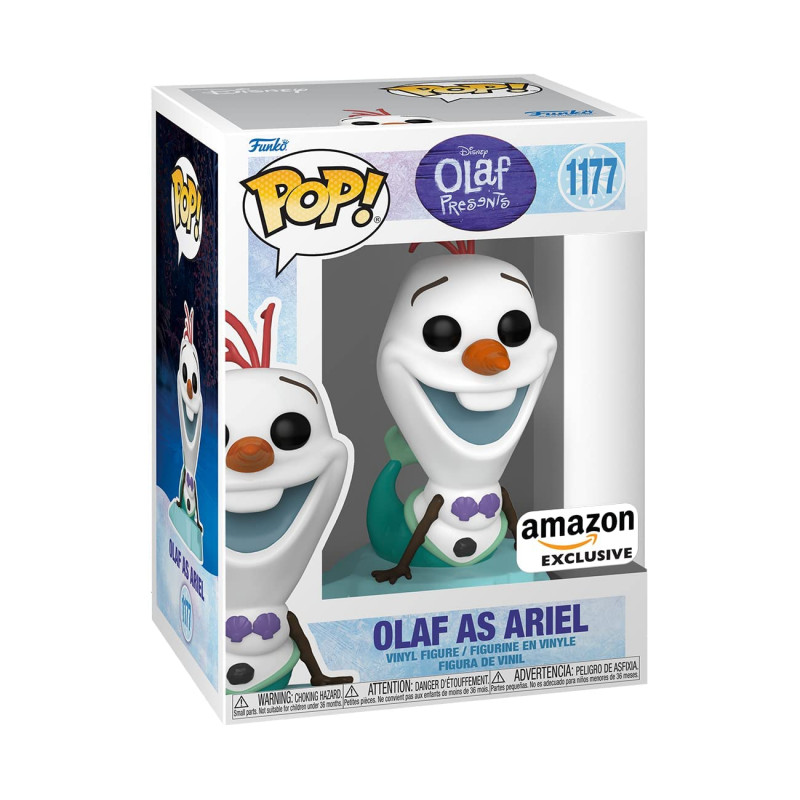 Funko Pop 1177 Olaf  como Ariel - Disney - Special Edition