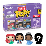 Funko Bitty Pop 4 Pack 2.5cm Princesas Disney - Ariel + Mulan + Tiana + ?