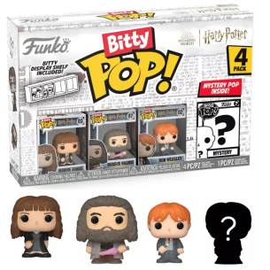 Funko Bitty Pop 4 Pack 2.5cm Harry Potter - Hermione + Hagrid + Ron+ ?