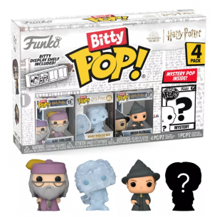 Funko Bitty Pop 4 Pack 2.5cm Harry Potter - Dumbledore + Nick casi Decapitado+ Minerva + ?