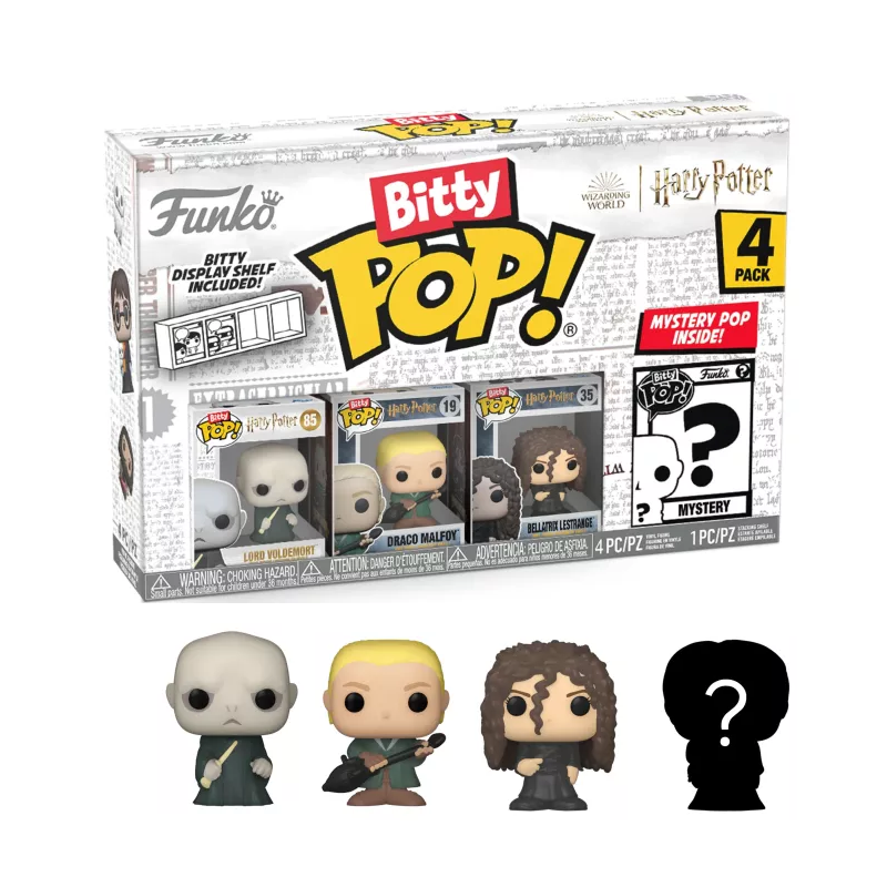 Funko Bitty Pop 4 Pack 2.5cm Harry Potter - Voldemort + Draco+ Bellatrix+ ?