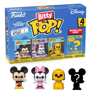 Funko Bitty Pop 4 Pack 2.5cm Disney - Mickey + Minnie + Pluto + ?