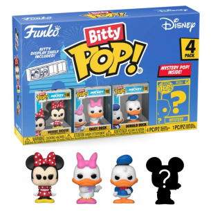 Funko Bitty Pop 4 Pack 2.5cm Disney - Minnie + Daisy + Donald + ?