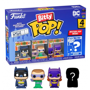 Funko Bitty Pop 4 Pack 2.5cm Dc - Batman + The Riddle+ Batgril + ?