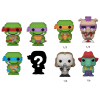 Funko Bitty Pop 4 Pack 2.5cm Trotugas Ninja 8 Bit - Raphael + Donatello + Leonardo + ?