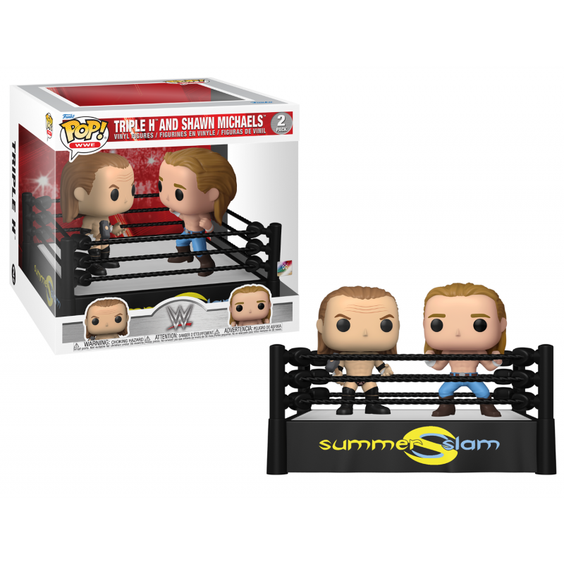 Funko Pop Pack 2 Ring con Triple H y Shawn Michaels - Wwe
