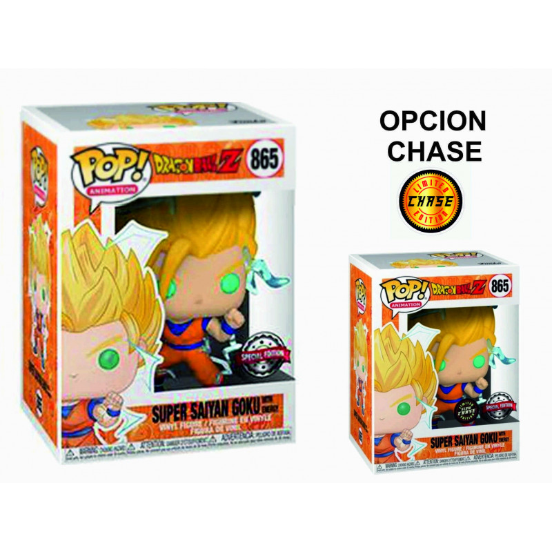 Funko Pop 865 Super Saiyan Goku with Energy - DragonBall - Special Edition OPCION CHASE 1/6 LEER DESCRIPCION