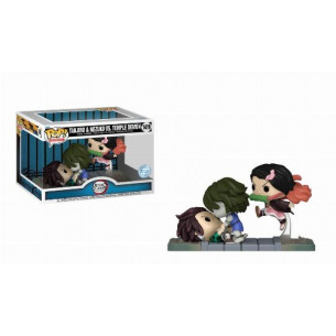 Funko Pop 1419 Tanjiro & Nezuko vs Temple Demon - Movie Moment - Demon Slayer - Special Edition