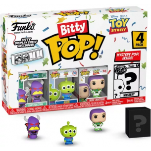 Bitty Pop 4 Pack 2.5cm Toy Story - Zurg - Alien - Buzz Lightyear - ?