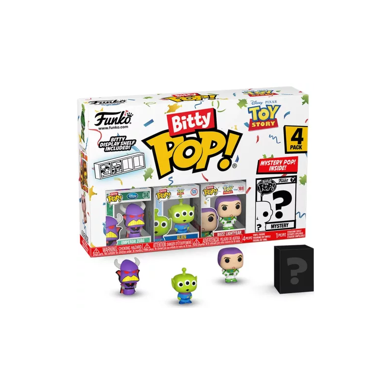 Bitty Pop 4 Pack 2.5cm Toy Story - Zurg - Alien - Buzz Lightyear - ?