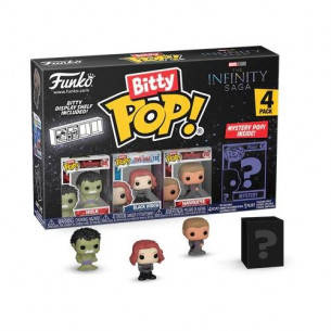 Funko Bitty Pop 4 Pack 2.5cm Marvel - Hulk + Viuda Negra+ Ojo de Halcon + ?