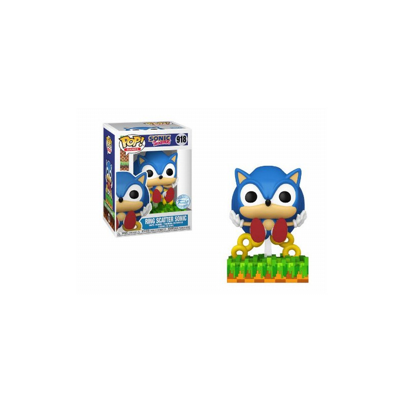 PRE-PEDIDO Funko Pop 918 Sonic the Hedgehog - Ring Scatter Sonic - Special Edition