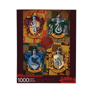 Puzzle 1000 piezas casas de Hogwarts - Harry Potter