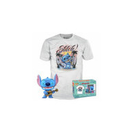 Funko Pop & Camiseta Stitch Ukelele - Special Edition FLOCKED TALLA XL