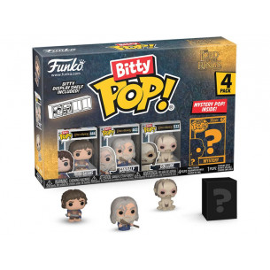 Funko Bitty Pop 4 Pack 2.5cm El Señor de los Anillos - Frodo + Gandalf + Gollum + ?
