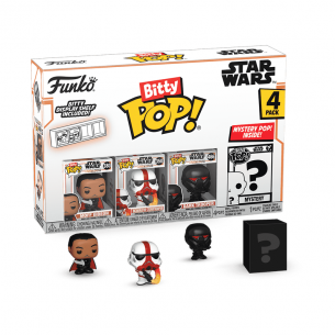 Bitty Pop 4 Pack 2.5cm Mandalorian Moff + Incinerator + Dark Trooper + ?