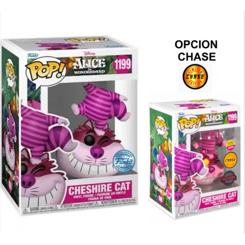 Funko Pop 1199 Cheshire Cat - Special Edition - Alicia en el Pais de las Maravillas - Disney OPCION CHASE 1/6 LEER DESCRIPCION