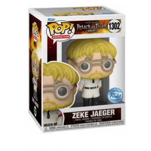Funko Pop 1302 Zeke Jaeger- Ataque a los Titanes - Special Edition PEGATINA SILVER STICKER