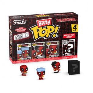 Funko Bitty Pop 4 Pack 2.5cm Deadpool - Dinopool + Barista + Roman Senator + ?