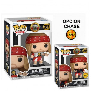 Funko Pop 397 Axel Rose (1980's) - Gun n Roses - OPCION CHASE 1/6 LEER DESCRIPCION