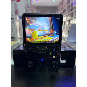 RetroConsola Portatil 256gb 20000 Juegos Pantalla IPS 3,5" NEGRA TRANSPARENTE