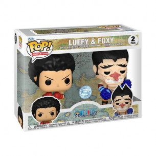 Funko Pop Pack 2 Luffy & Foxy - One Piece - Special Edition