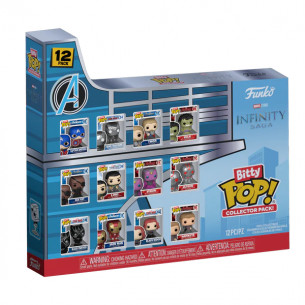 Pack 12 Funko Bitty Pop Marvel Infinity Saga