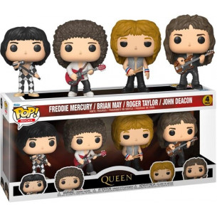 Funko Pop PACK 4 Freddie Mercury/Brian May/Roger Taylor/John Deacon - Queen - Special Edition