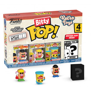 Funko Bitty Pop Pack 2.5cm Retro Toys - Mr. Potato + Mrs. Potato + Play-Doh Container + ?