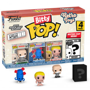 Funko Bitty Pop Pack 2.5cm Retro Toys - Mr. Monopoly + Barrel of Monkeys + Stretch Armstrong + ?