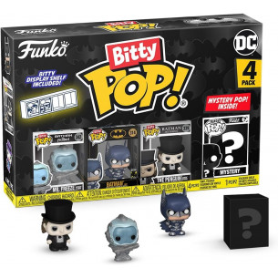 Funko Bitty Pop 4 Pack 2.5cm DC - Mr. Freeze + Batman + The Penguin + ?