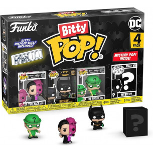 Funko Bitty Pop 4 Pack 2.5cm DC - Two-Face + Batman + The Riddler + ?