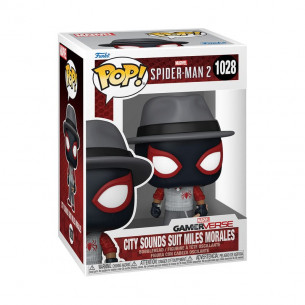 Funko Pop 1028 City Suit Sounds Miles Morales - Spiderman 2
