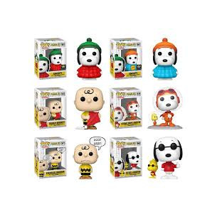 COLECCION COMPLETA Funko Pop Snoopy OPCION CHASE 1/6 LEER DESCRIPCION