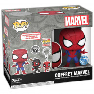 Caja exclusiva Funko Pop Spiderman + Deadpool