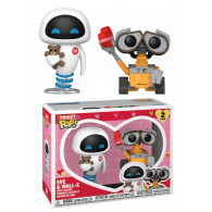 Mini figuras Eva y Wall-E Disney.