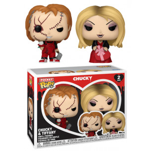 Funko POCKET POP Pack 2 Chucky y Tiffany - San Valentin
