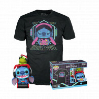 Funko Pop Stitch Gamer con Rana y Camiseta TALLA XL- Special Edition - Disney