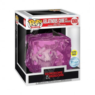 Funko Pop 1069 Gelatinous Cube con Dracolich - Dragones y Mazmorras - Special Edition - Glow in the Dark