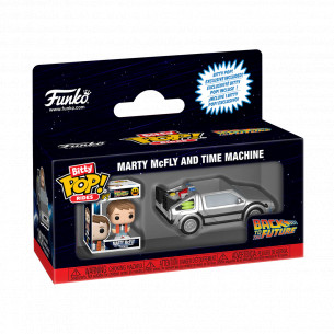 PRE-PEDIDO Bitty Pop Ride Marty regreso al Futuro con Coche