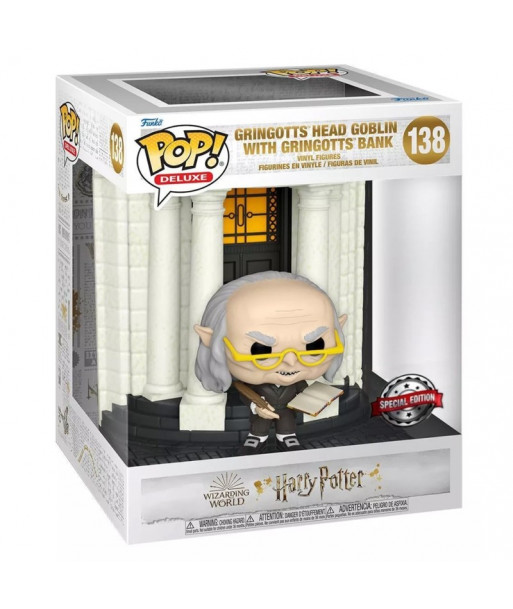 Funko Pop 138 Gringotts Head Goblin with Gringotts Bank - Harry Potter - Special Edition
