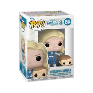 Funko Pop 1514 Invisible Woman & Franklin - Los 4 Fantásticos : Primeros Pasos - Marvel