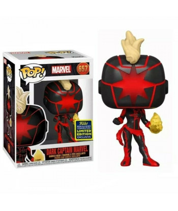 Funko Pop 657 Dark Captain Marvel - Marvel - 2020 Summer Convention Limited Edtion Exclusive