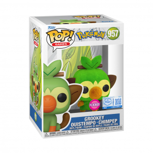 Funko Pop 957 Grookey - Pokemon - Special Edition FLOCKED
